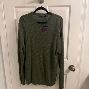 New! Charles Tyrwhitt Olive Crewneck Sweater